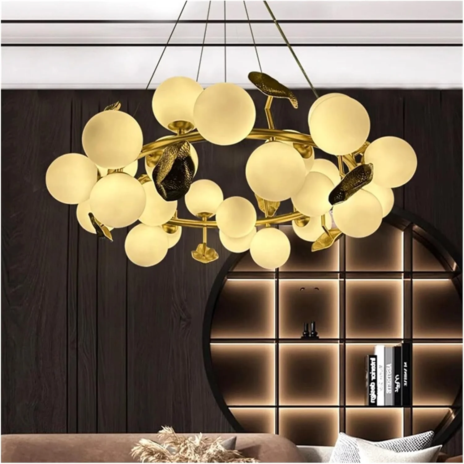 لوستر کره هنری طلایی برنجی، چراغ آویز هندسی مدرن 120 سانتی متری مناسب دکور خانه، چراغ های ال ای دی برای آشپزخانه، دکور مدرن، سفید گرم - 80 سانتی متر لوستر کره هنری طلایی برنجی، چراغ آویز هندسی مدرن 120 سانتی متری مناسب دکور خانه، چراغ های ال ای دی برای آشپزخانه، دکور مدرن، سفید گرم - 80 سانتی متر