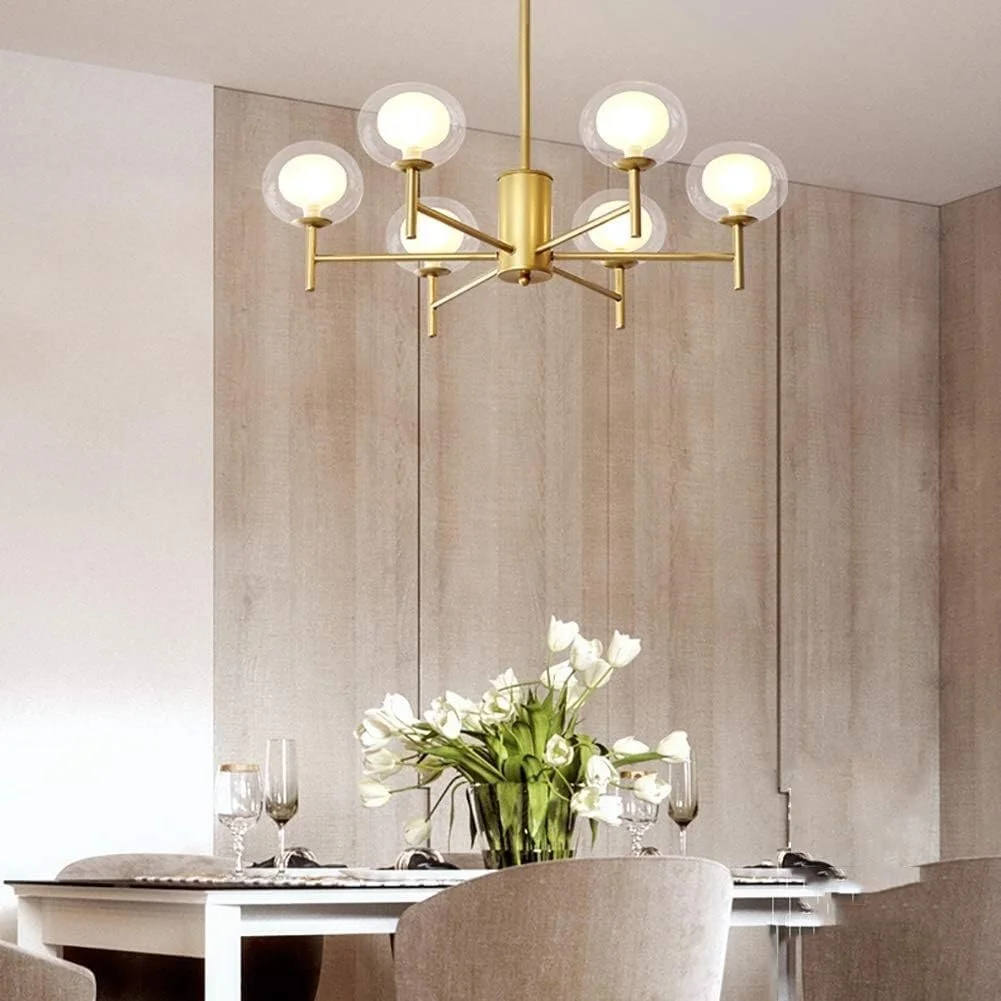 لوستر طلایی مدرن، چراغ سقفی نیمه فرورفته کلاسیک برای اتاق نشیمن لوستر طلایی مدرن، چراغ سقفی نیمه فرورفته کلاسیک برای اتاق نشیمن