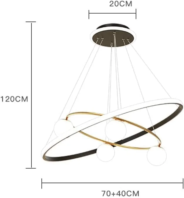 لوستر حلقهای، چراغ آویز قابل تنظیم نور، چراغ آویز فلزی - لوستر چراغهای آویز لوستر حلقهای، چراغ آویز قابل تنظیم نور، چراغ آویز فلزی - لوستر چراغهای آویز