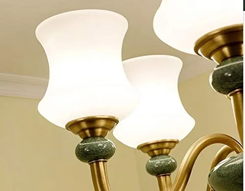 لوستر دیمر دار به سبک اروپایی E27 چند سر لامپ لوستر لامپ دیواری برنجی چراغ های آویز اتاق نشیمن ویلا مدرن لامپ سقفی رستوران مس خالص لوستر دیمر دار به سبک اروپایی E27 چند سر لامپ لوستر لامپ دیواری برنجی چراغ های آویز اتاق نشیمن ویلا مدرن لامپ سقفی رستوران مس خالص