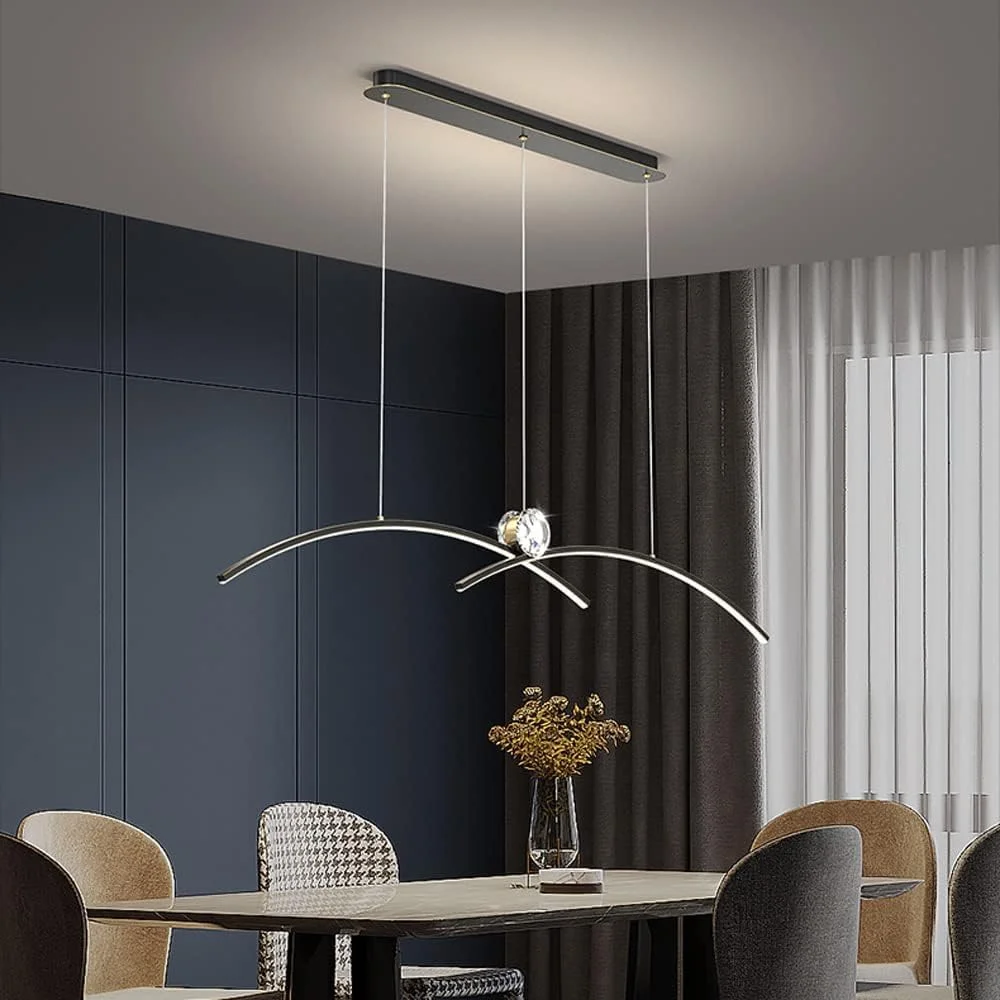 لوستر آویز کریستالی برنجی اتاق ناهارخوری، چراغ خطی ال ای دی دیمر دار، مدرن و مینیمال، مناسب برای بار، دکوراسیون داخلی منزل، چراغ آویز سقفی بلند، دکور مدرن، تک رنگ - 90 سانتی متر لوستر آویز کریستالی برنجی اتاق ناهارخوری، چراغ خطی ال ای دی دیمر دار، مدرن و مینیمال، مناسب برای بار، دکوراسیون داخلی منزل، چراغ آویز سقفی بلند، دکور مدرن، تک رنگ - 90 سانتی متر