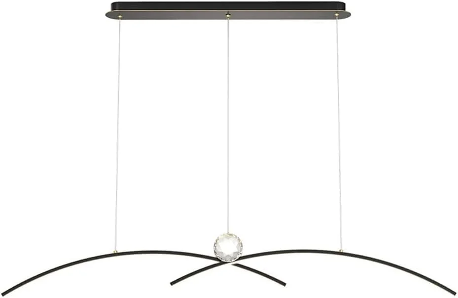 لوستر آویز برنجی کریستالی اتاق ناهارخوری LED با قابلیت تنظیم نور، چراغ خطی مدرن مینیمالیستی، چراغ آویز بار، دکوراسیون داخلی منزل، آویز سقفی بلند، دکور مدرن، تک رنگ - 120 سانتی متر لوستر آویز برنجی کریستالی اتاق ناهارخوری LED با قابلیت تنظیم نور، چراغ خطی مدرن مینیمالیستی، چراغ آویز بار، دکوراسیون داخلی منزل، آویز سقفی بلند، دکور مدرن، تک رنگ - 120 سانتی متر