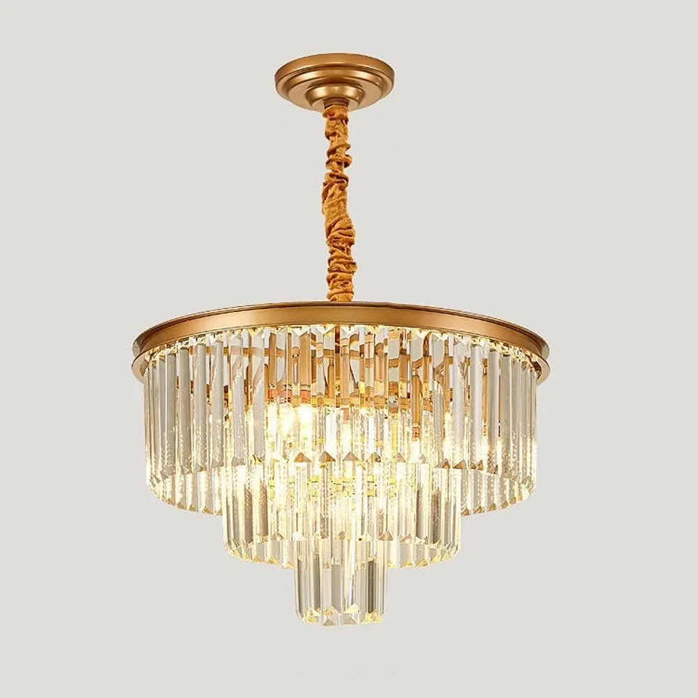 لوستر ال ای دی مدرن طلایی اتاق نشیمن چراغ های آویز کریستالی E14 شکل گرد چراغ سقفی توکار چراغ های آویز قطره آب، دکور مدرن، یک رنگ - 50 سانتی متر لوستر ال ای دی مدرن طلایی اتاق نشیمن چراغ های آویز کریستالی E14 شکل گرد چراغ سقفی توکار چراغ های آویز قطره آب، دکور مدرن، یک رنگ - 50 سانتی متر
