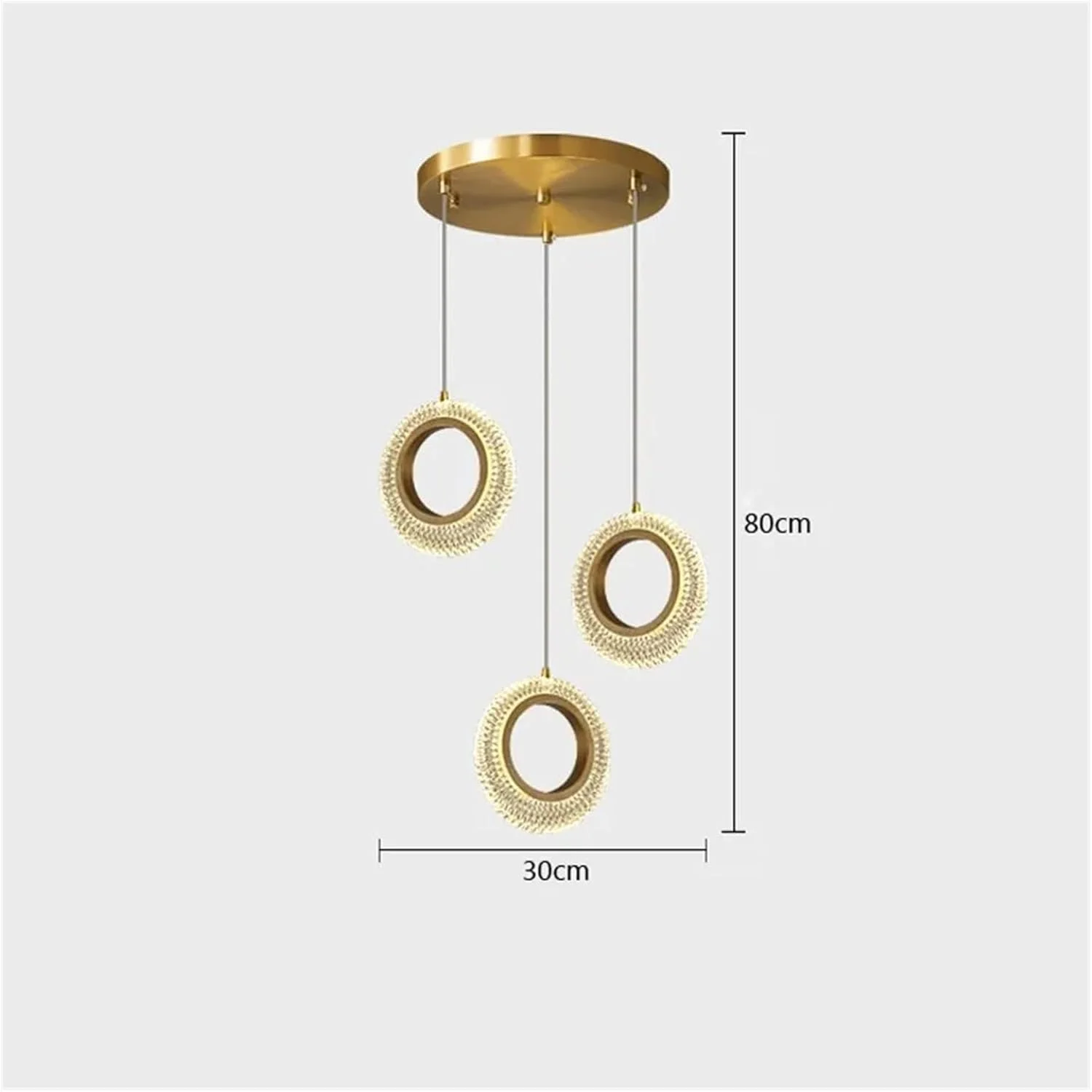 لوستر کریستالی ویلایی دوبلکس - حلقه نوری راه پله مارپیچ چراغ آویز بلند لوفت، مناسب برای اتاق نشیمن، یک رنگ - 30 * 80 سانتی متر
