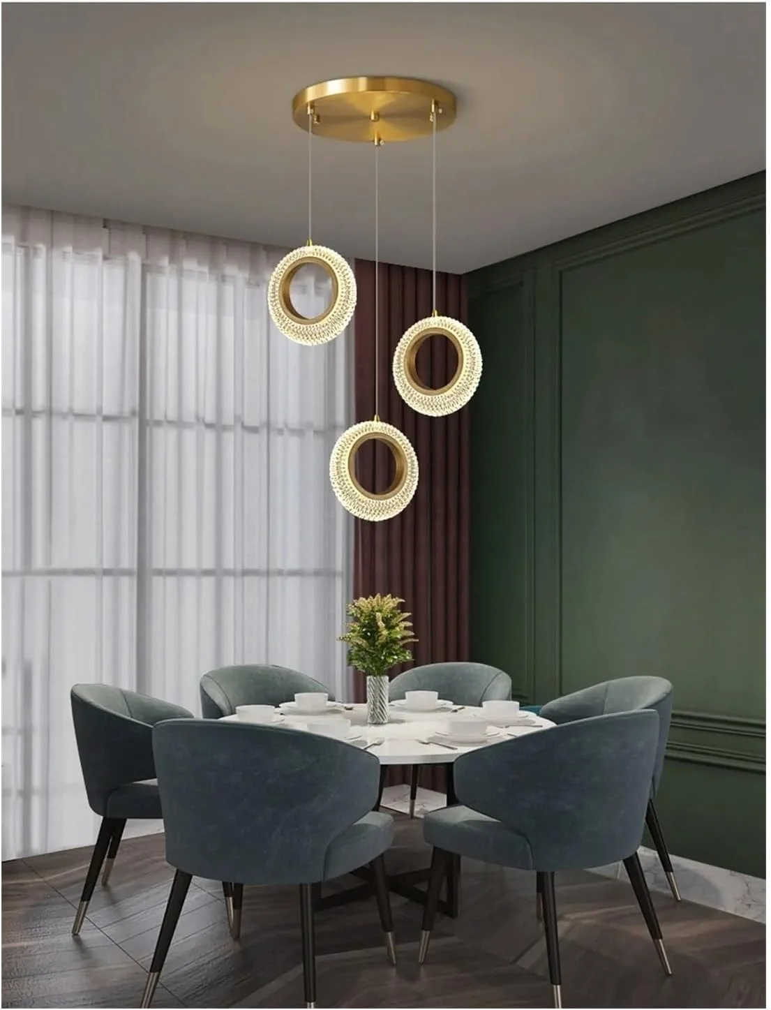 لوستر کریستالی ویلایی دوبلکس - حلقه نوری راه پله مارپیچ چراغ آویز بلند لوفت، مناسب برای اتاق نشیمن، یک رنگ - 30 * 80 سانتی متر