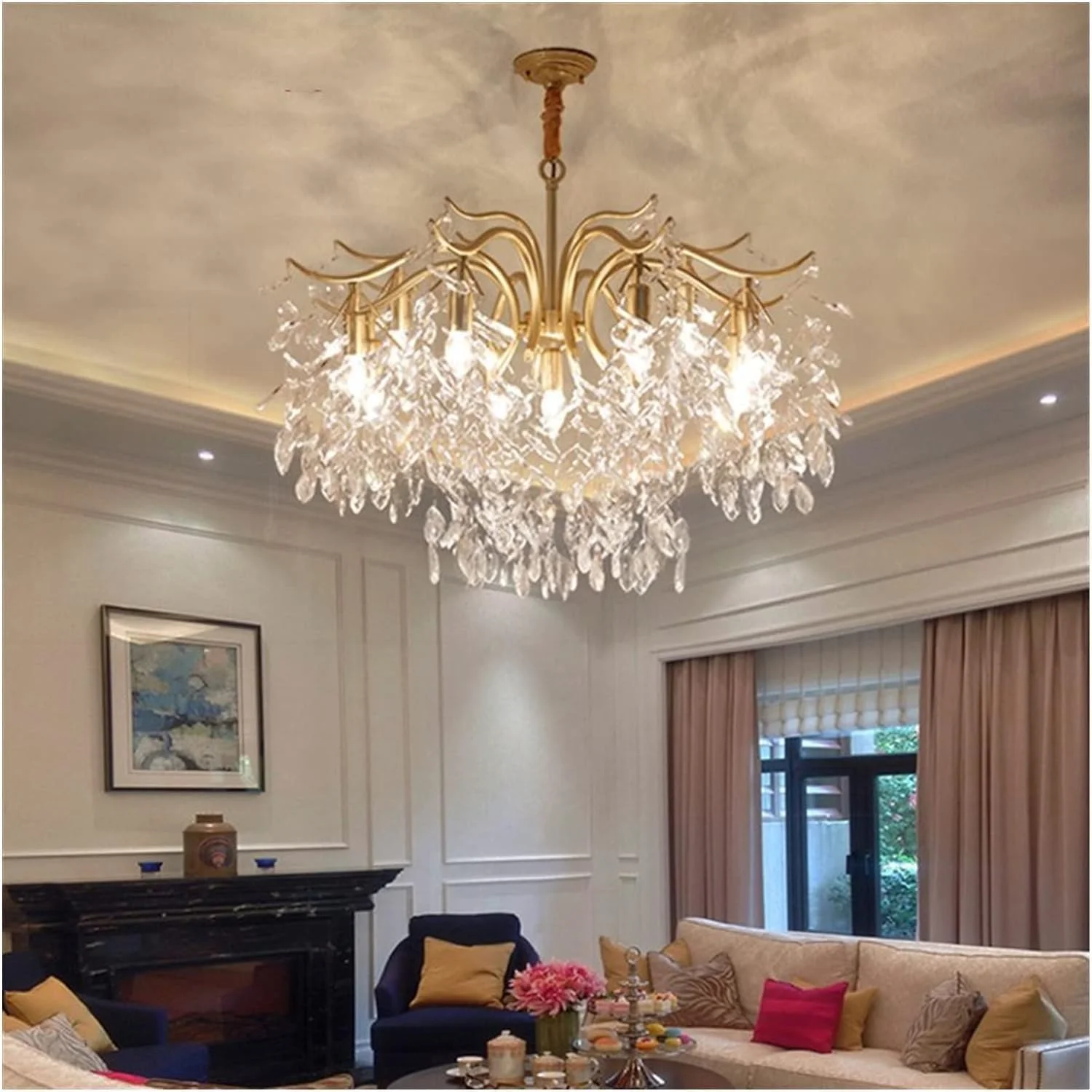 لوستر مدرن لامپ ال ای دی کریستالی لوسترهای نورپردازی لوکس آشپزخانه ناهار خوری اتاق نشیمن اتاق خواب، دکور مدرن، طلایی-13 چراغ لوستر مدرن لامپ ال ای دی کریستالی لوسترهای نورپردازی لوکس آشپزخانه ناهار خوری اتاق نشیمن اتاق خواب، دکور مدرن، طلایی-13 چراغ