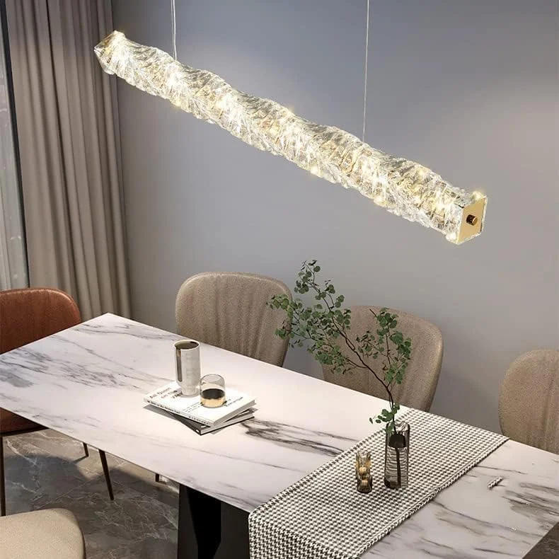 لوستر خطی کریستالی برای اتاق ناهارخوری، چراغ آویز سقفی LED، لوستر مستطیلی آویز بلند، لامپ طلایی کروم برای آشپزخانه، اتاق نشیمن، بار، هتل ها، اتاق خواب، طلایی (طلایی) لوستر خطی کریستالی برای اتاق ناهارخوری، چراغ آویز سقفی LED، لوستر مستطیلی آویز بلند، لامپ طلایی کروم برای آشپزخانه، اتاق نشیمن، بار، هتل ها، اتاق خواب، طلایی (طلایی)