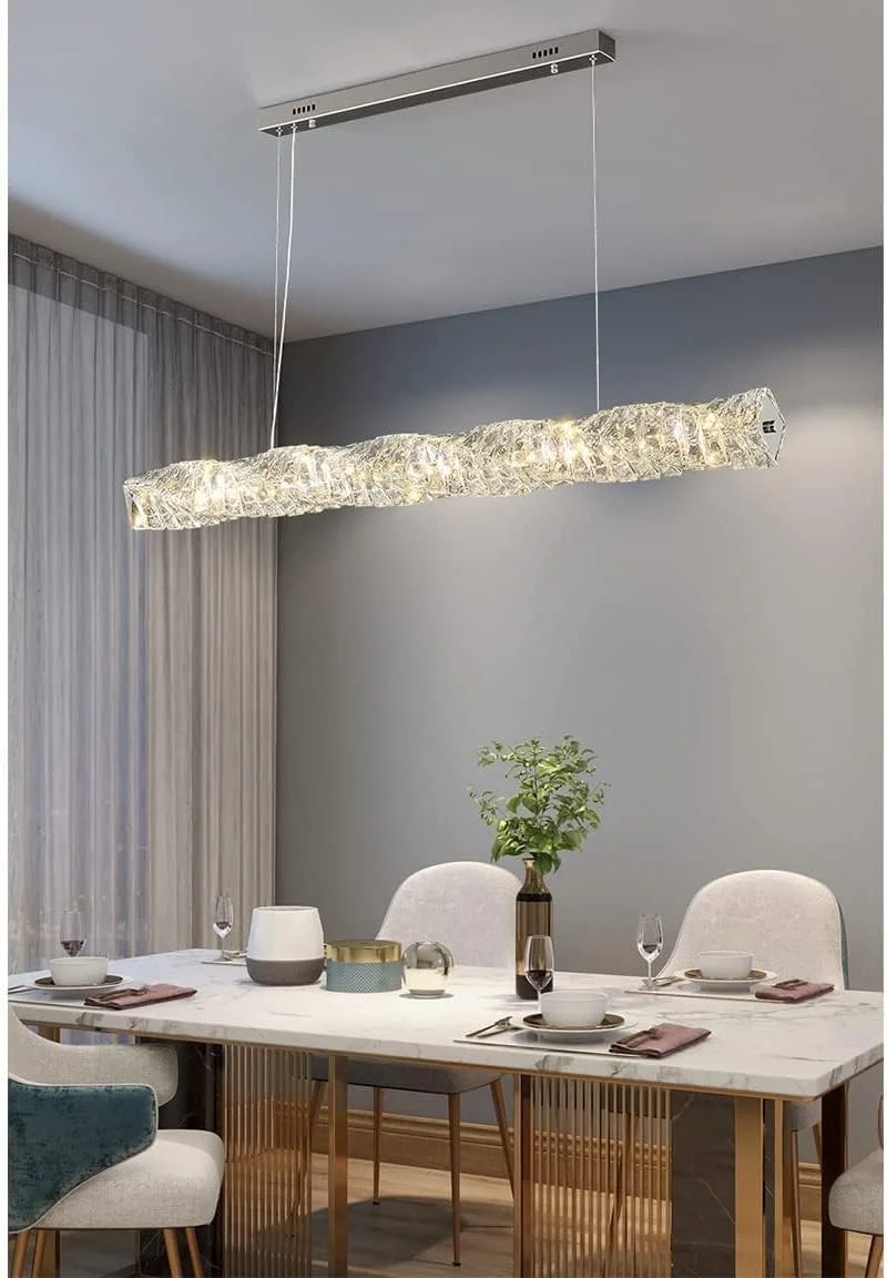 لوستر خطی کریستالی برای اتاق ناهارخوری، چراغ آویز سقفی LED، لوستر مستطیلی آویز بلند، لامپ طلایی کروم برای آشپزخانه، اتاق نشیمن، بار، هتل ها، اتاق خواب، طلایی (طلایی) لوستر خطی کریستالی برای اتاق ناهارخوری، چراغ آویز سقفی LED، لوستر مستطیلی آویز بلند، لامپ طلایی کروم برای آشپزخانه، اتاق نشیمن، بار، هتل ها، اتاق خواب، طلایی (طلایی)