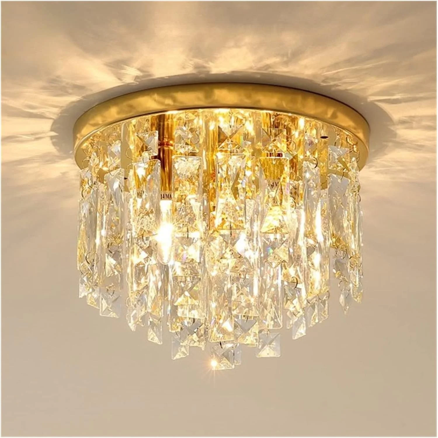 لوستر مدرن LED، چراغ های سقفی کریستالی LED مدرن سازگار با اتاق خواب، راهرو، آشپزخانه - چراغ سقفی طلایی اتاق نشیمن صنعتی، لوستر مدرن LED، طلایی-D30cm لوستر مدرن LED، چراغ های سقفی کریستالی LED مدرن سازگار با اتاق خواب، راهرو، آشپزخانه - چراغ سقفی طلایی اتاق نشیمن صنعتی، لوستر مدرن LED، طلایی-D30cm