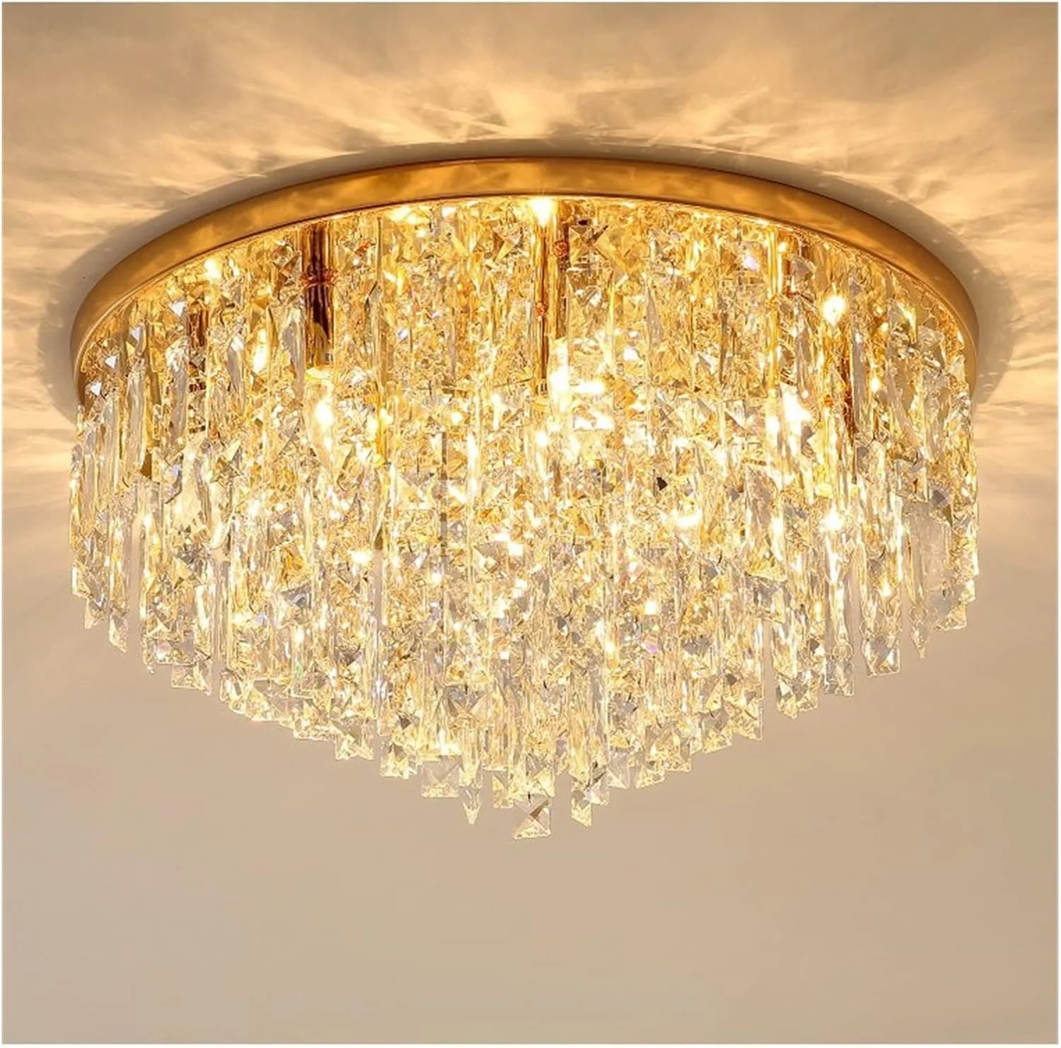 لوستر مدرن LED، چراغ های سقفی کریستالی LED مدرن مناسب برای اتاق خواب، راهرو، آشپزخانه - چراغ سقفی طلایی اتاق نشیمن صنعتی، لوستر مدرن LED، طلایی-D60cm لوستر مدرن LED، چراغ های سقفی کریستالی LED مدرن مناسب برای اتاق خواب، راهرو، آشپزخانه - چراغ سقفی طلایی اتاق نشیمن صنعتی، لوستر مدرن LED، طلایی-D60cm