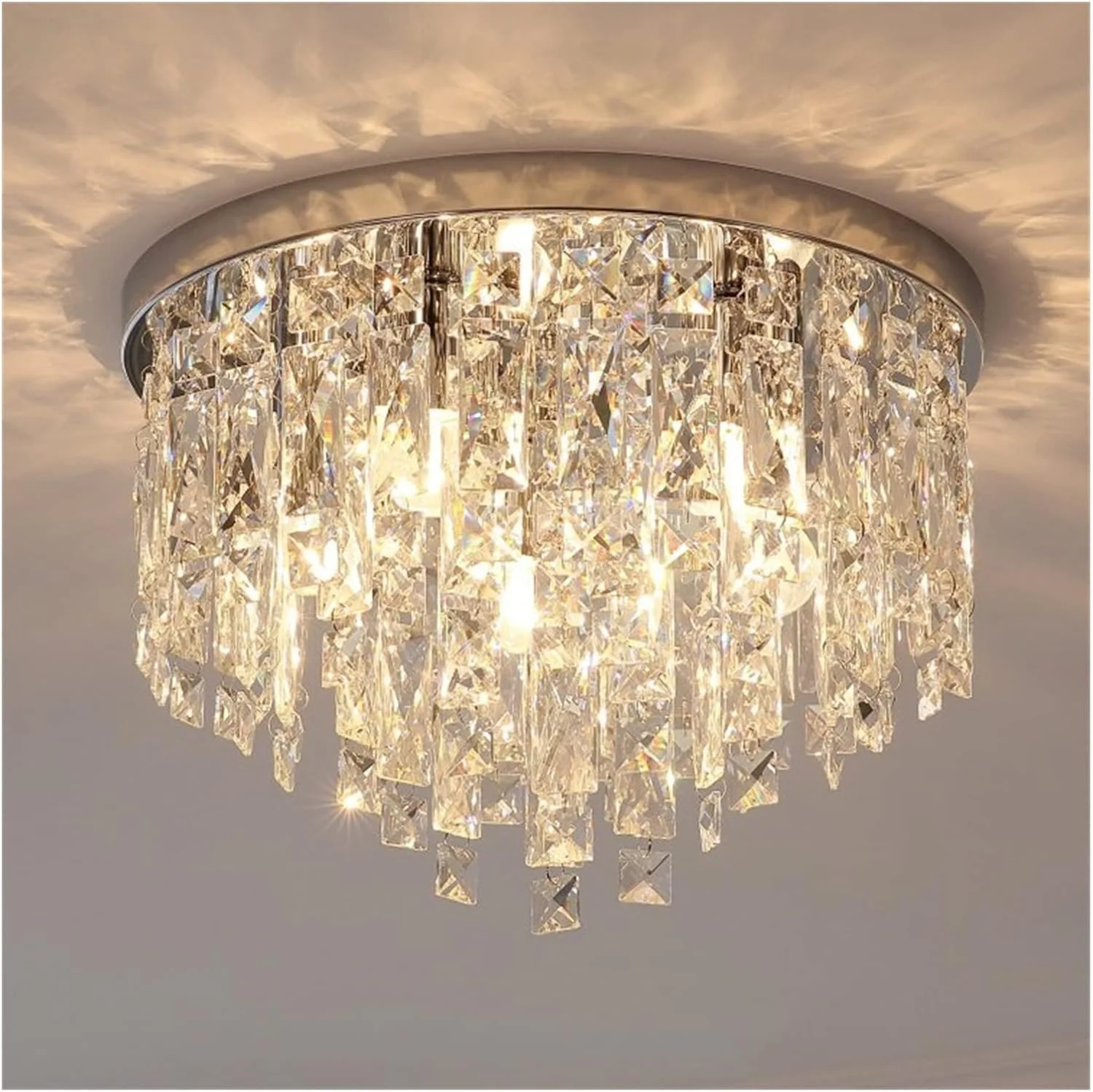 لوستر مدرن LED، چراغ های سقفی کریستالی LED مدرن سازگار با اتاق خواب، راهرو، آشپزخانه - چراغ سقفی طلایی اتاق نشیمن صنعتی، لوستر مدرن LED، نقره ای-D40cm لوستر مدرن LED، چراغ های سقفی کریستالی LED مدرن سازگار با اتاق خواب، راهرو، آشپزخانه - چراغ سقفی طلایی اتاق نشیمن صنعتی، لوستر مدرن LED، نقره ای-D40cm