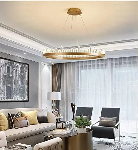 لوستر سازگار با اتاق نشیمن، اتاق خواب، اتاق مطالعه، لوستر سقفی گرد، لامپ کریستالی، لامپ آویز آشپزخانه مدرن، دکور مدرن، طلایی-D100cm/سفید سرد لوستر سازگار با اتاق نشیمن، اتاق خواب، اتاق مطالعه، لوستر سقفی گرد، لامپ کریستالی، لامپ آویز آشپزخانه مدرن، دکور مدرن، طلایی-D100cm/سفید سرد
