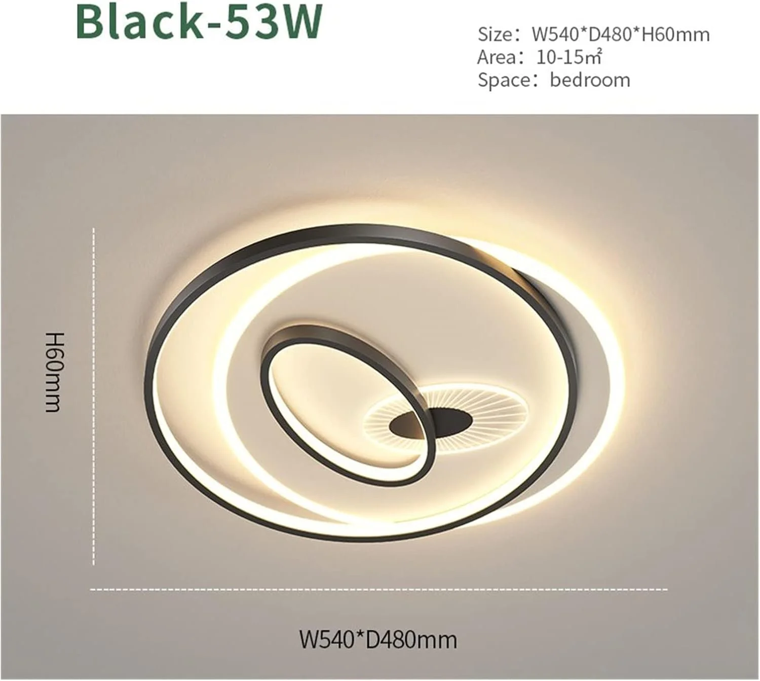 لوستر مدرن LED، چراغ سقفی گرد LED، روشنایی مدرن اتاق نشیمن، طلایی رز، چراغ سقفی مسی مینیمالیستی، اتاق خواب، اتاق غذاخوری، لوستر مدرن LED، Mo، 54 سانتی متر - مشکی - دیمر پذیر لوستر مدرن LED، چراغ سقفی گرد LED، روشنایی مدرن اتاق نشیمن، طلایی رز، چراغ سقفی مسی مینیمالیستی، اتاق خواب، اتاق غذاخوری، لوستر مدرن LED، Mo، 54 سانتی متر - مشکی - دیمر پذیر