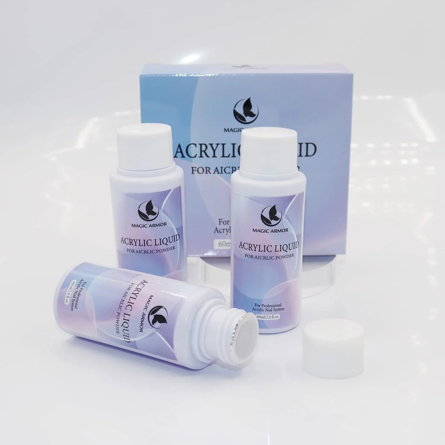 مایع لیکوئید کاشت ناخن مونومر MAGIC ARMOR - مایع لیکوئید ناخن اکریلیک برای پودر اکریلیک، مایع لیکوئید مونومر حرفه ای اکریلیک ناخن 3 عددی 60 میلی لیتر مناسب برای مبتدیان اکستنشن ناخن سالن، زمان خشک شدن سریع و بدون زردی مایع لیکوئید کاشت ناخن مونومر MAGIC ARMOR - مایع لیکوئید ناخن اکریلیک برای پودر اکریلیک، مایع لیکوئید مونومر حرفه ای اکریلیک ناخن 3 عددی 60 میلی لیتر مناسب برای مبتدیان اکستنشن ناخن سالن، زمان خشک شدن سریع و بدون زردی