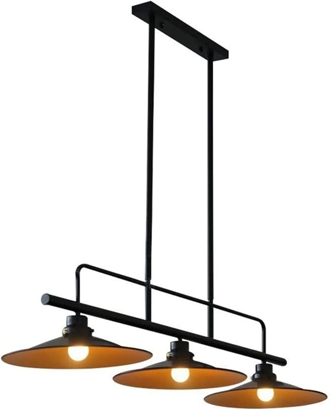 لوستر سه شاخه طرح رستوران، مدل آمریکایی، مناسب برای کافه، بار و اتاق غذاخوری