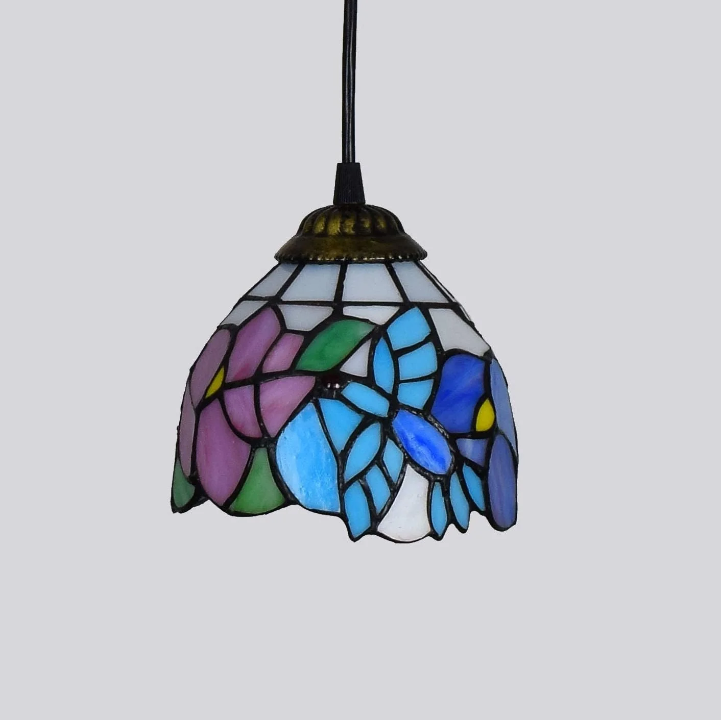 لوستر آویز شیشه رنگی سقفی 6 اینچی، سبک تیفانی، چراغ آویز کوچک طرح مرغ مگس خوار، مناسب برای اتاق ناهارخوری، جزیره آشپزخانه، اتاق خواب، سرپیچ E26/E27 لوستر آویز شیشه رنگی سقفی 6 اینچی، سبک تیفانی، چراغ آویز کوچک طرح مرغ مگس خوار، مناسب برای اتاق ناهارخوری، جزیره آشپزخانه، اتاق خواب، سرپیچ E26/E27