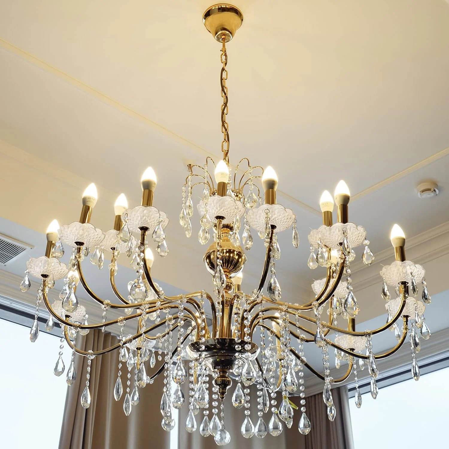 بوش 6 عددی لوستر بوبش، 4 سوراخ جانبی، 4 اینچی، لوستر شفاف بوبش، قطعات لوستر زیبا، فنجان برای آویزان کردن لوستر، دکوراسیون جشن تولد عروسی (پلاستیکی)