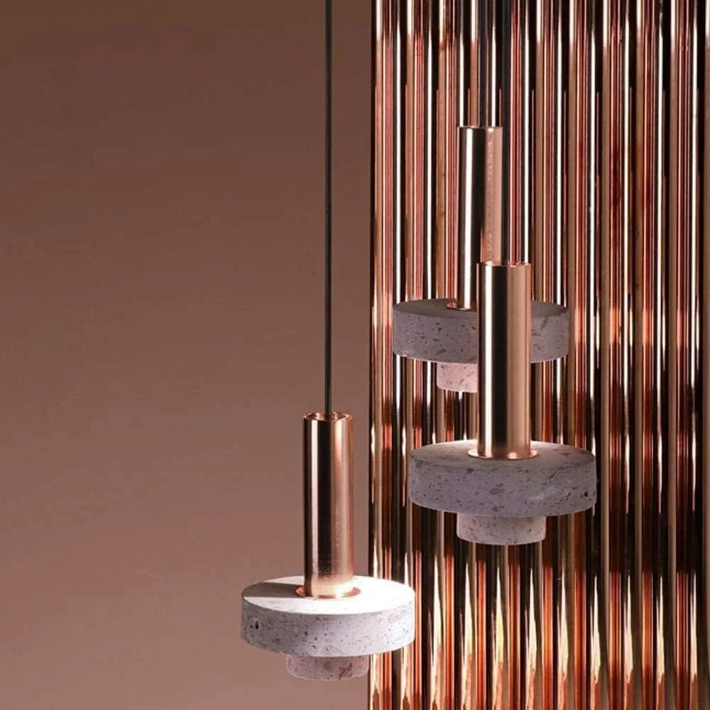 AQHCGS چراغ آویز لوستر تخت خواب لوکس، لوستر تک سر مدرن پسامدرن نوردیک، اتاق نشیمن خلاق/گوشه/رستوران/بار، چراغ های تزئینی LED سنگی با طراحی شخصی