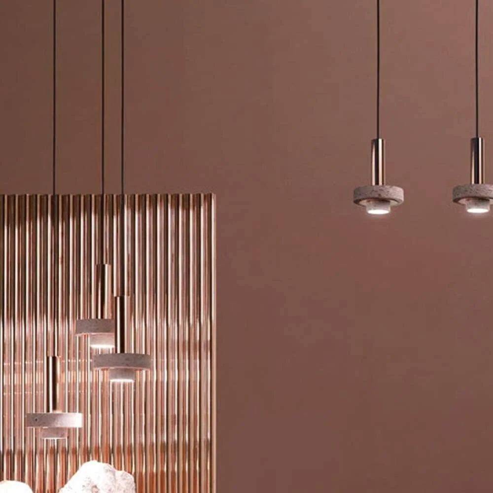 AQHCGS چراغ آویز لوستر تخت خواب لوکس، لوستر تک سر مدرن پسامدرن نوردیک، اتاق نشیمن خلاق/گوشه/رستوران/بار، چراغ های تزئینی LED سنگی با طراحی شخصی