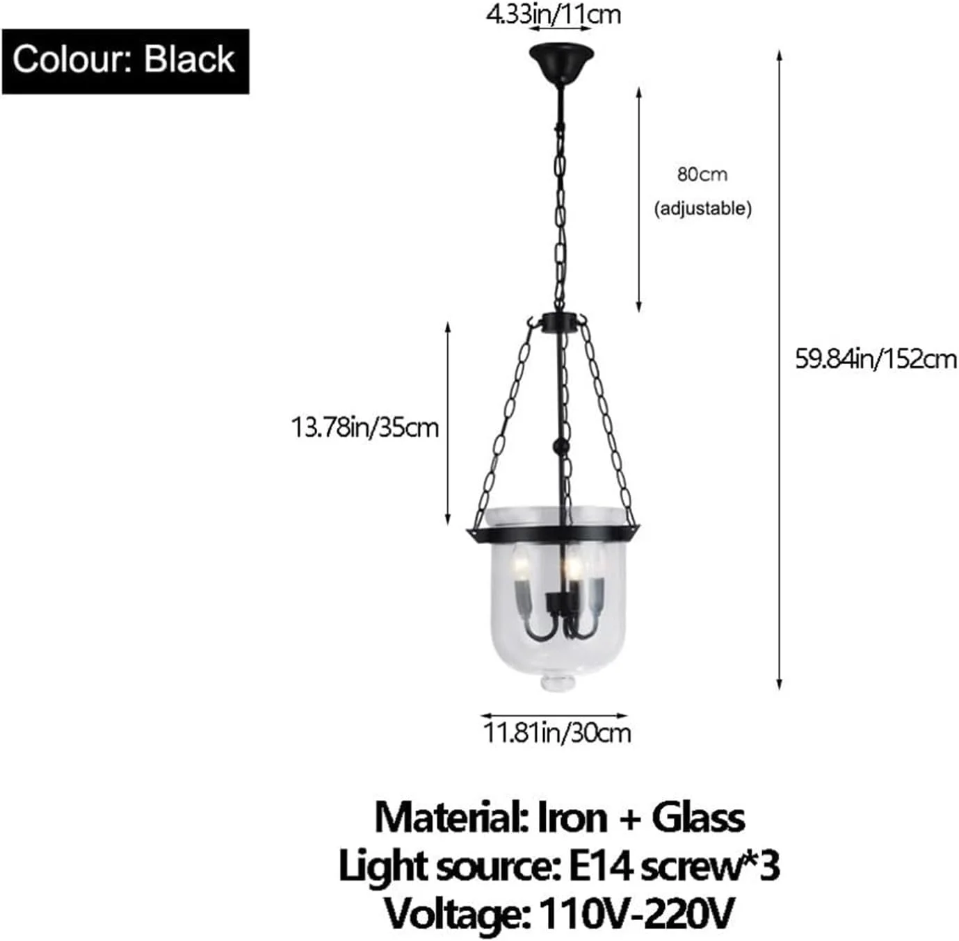 لوستر آویز شیشه ای گرد به سبک روستایی آمریکایی، روشنایی جزیره آشپزخانه به سبک صنعتی برای اتاق ناهارخوری، هتل