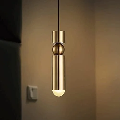 چراغ آویز LED 5 وات - چراغ های آویز لوله ای بلند طلایی اتاق ناهار خوری، چراغ های روشنایی مهره لامپ G9 برای اتاق نشیمن چراغ آویز LED 5 وات - چراغ های آویز لوله ای بلند طلایی اتاق ناهار خوری، چراغ های روشنایی مهره لامپ G9 برای اتاق نشیمن