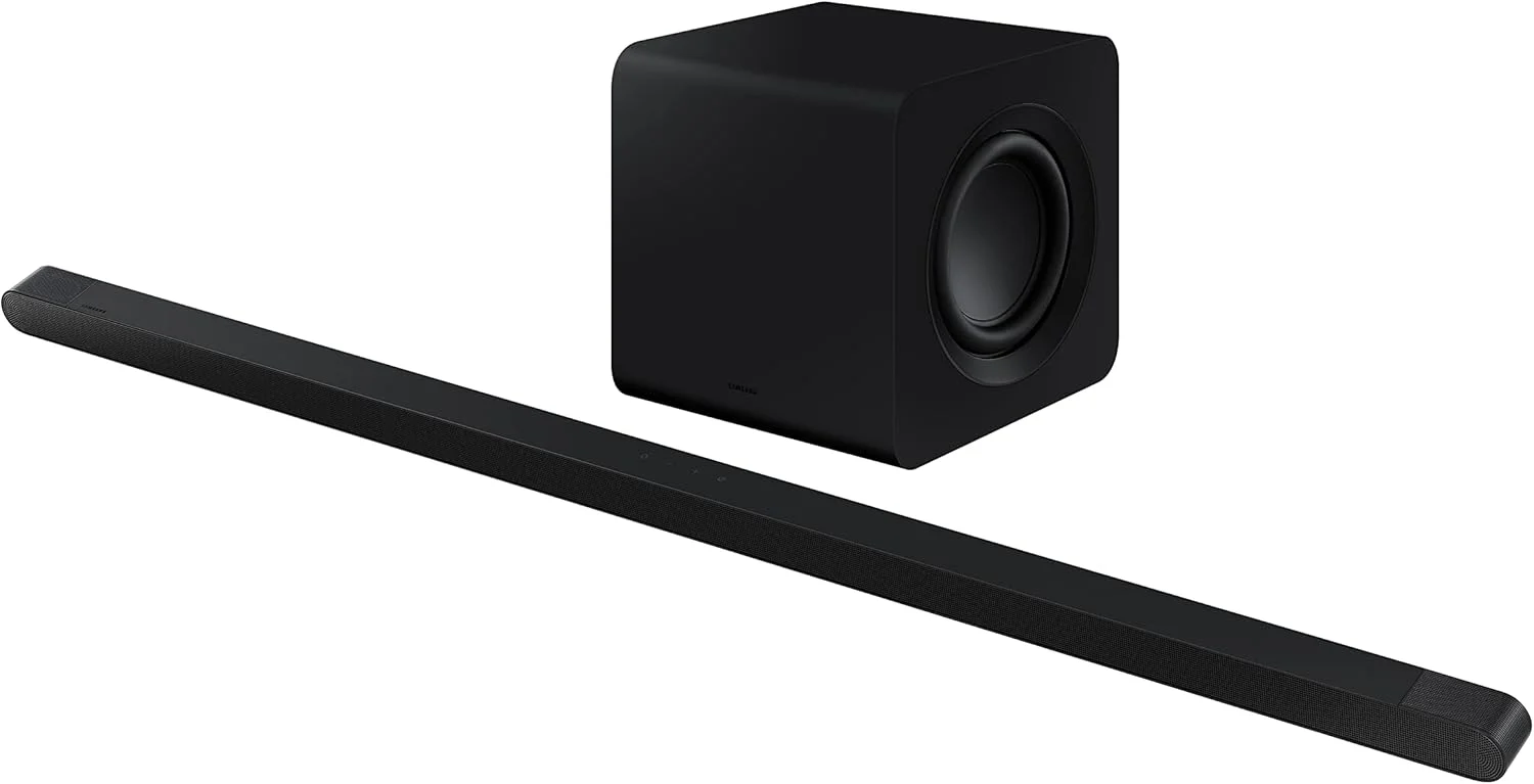 ساندبار بی سیم 3.1.2 کاناله سامسونگ با Dolby Atmos/dts Virtual:x و 2 بلندگوی رو به بالا و ساب ووفر داخلی و اتصال بلوتوث - HW-S800B/ZN