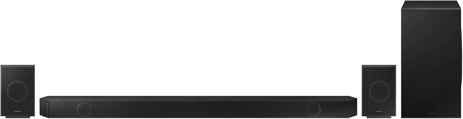 ساندبار سری Q سامسونگ، Q990D، 11.1.4 کاناله، ساب ووفر و بلندگوی عقب، Dolby Atmos بی‌سیم، Q-Symphony، SpaceFit Sound Pro، HW-Q990D/ZN (نسخه امارات 2024)