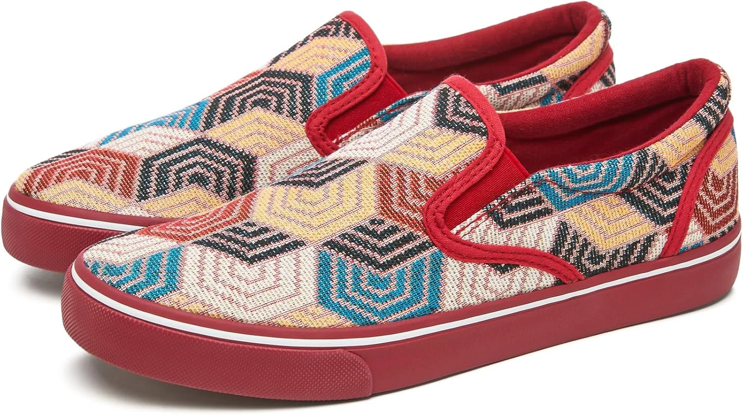 کفش‌های کالج مردانه یاگیان، کفش‌های کتانی مشکی بومى، کفش‌های مد روز غیررسمى آبی بومى، قرمز شرابی بومى، سایز 8.5