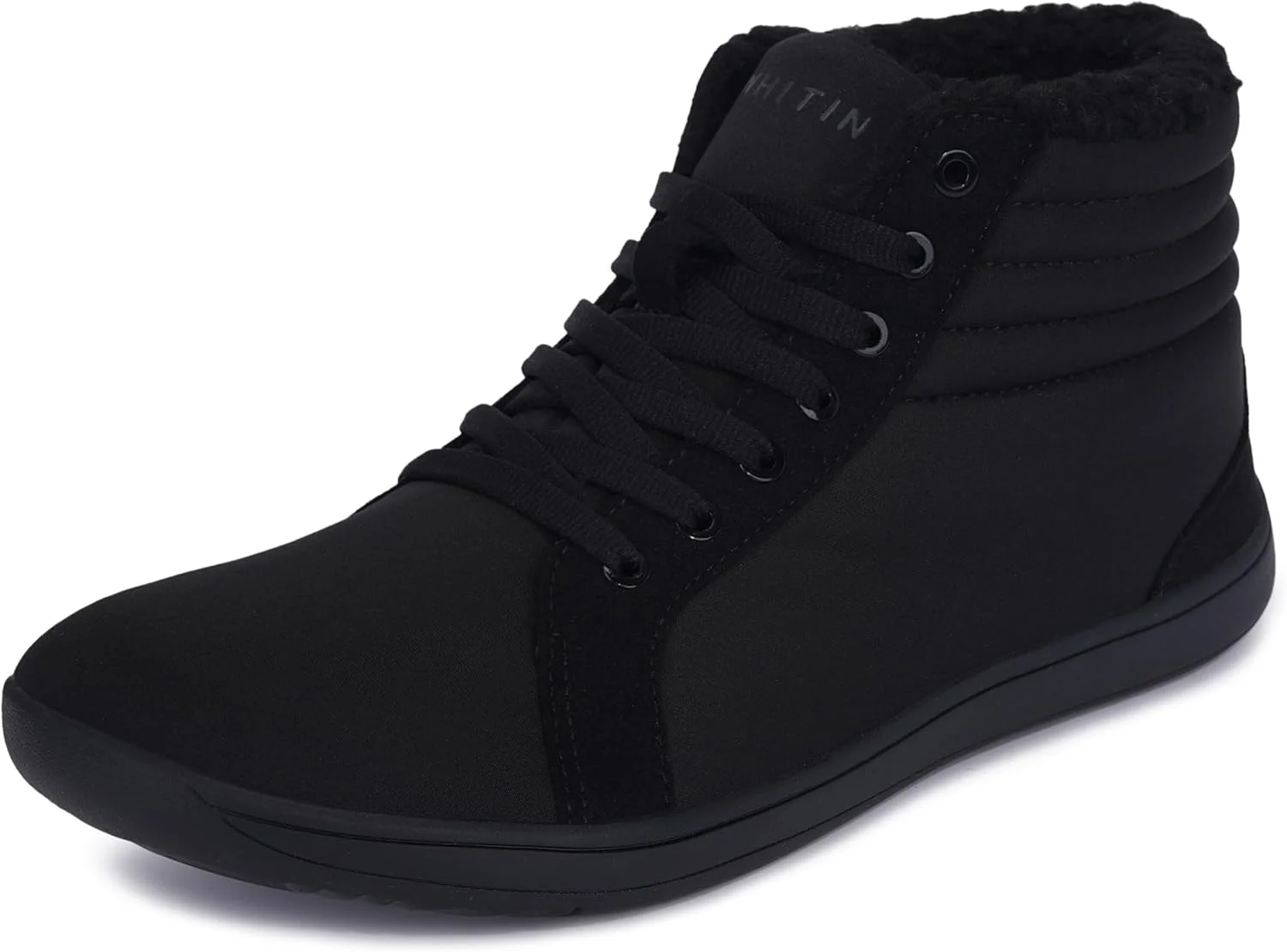 کفش های زمستانی مردانه پهن ویتین | کفش کتانی مینیمالیستی ساق بلند | زیره بدون شیب | گرمای مطلوب و محافظت