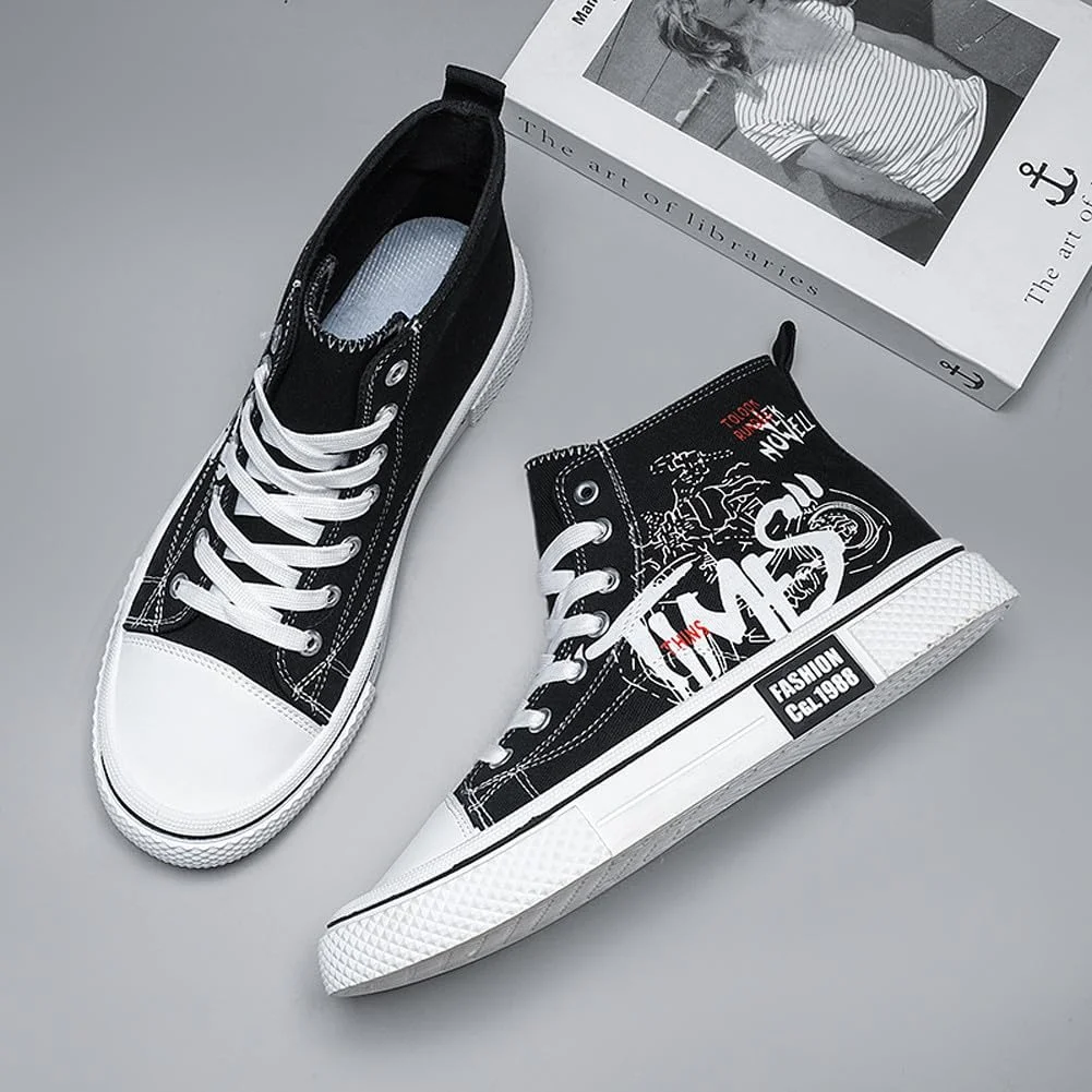 کفش‌های کتانی ساق بلند بنددار کلاسیک غیررسمی مناسب پیاده‌روی زنانه و مردانه ولرانگ