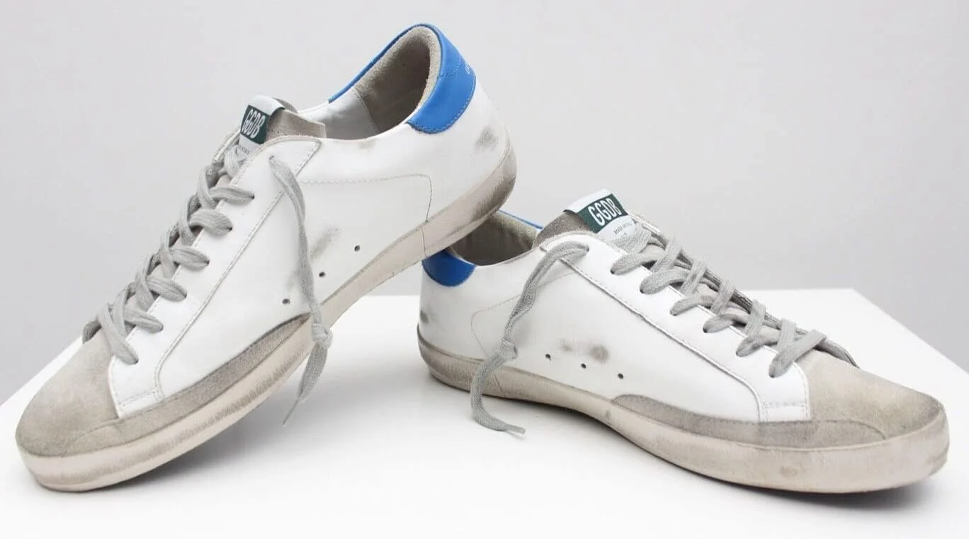 کفش‌های کتانی طلایی گوس، مناسب محیط کار، فشن، چرمی، بنددار، تنفس‌پذیر، غیررسمی، مردانه