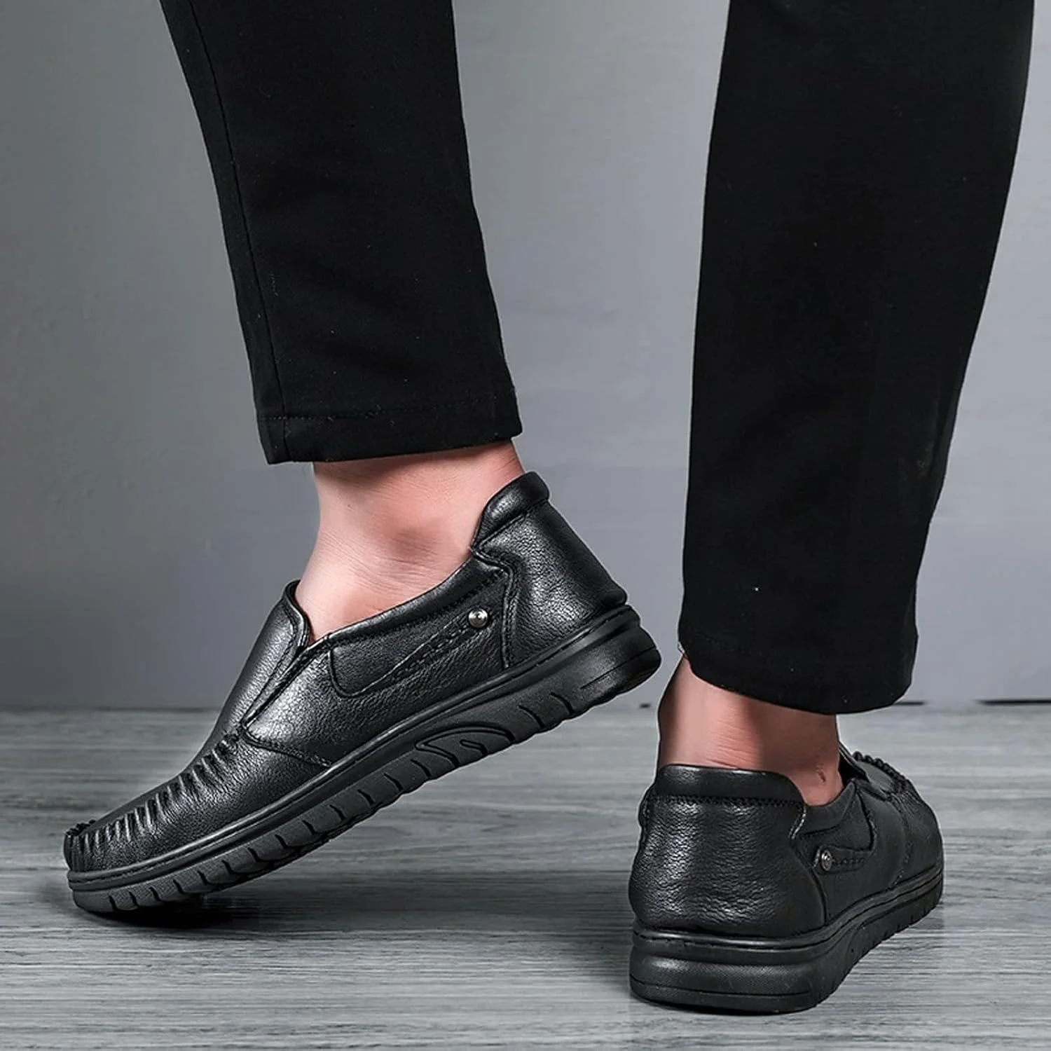 کفش های کتانی غیر رسمی مردانه VIZCO، کفش های چرمی، کفش های مردانه کلاسیک، کفش های مردانه، کفش های راحتی، تنفسی مناسب برای تجارت (رنگ: قهوه ای، سایز: 8-US)