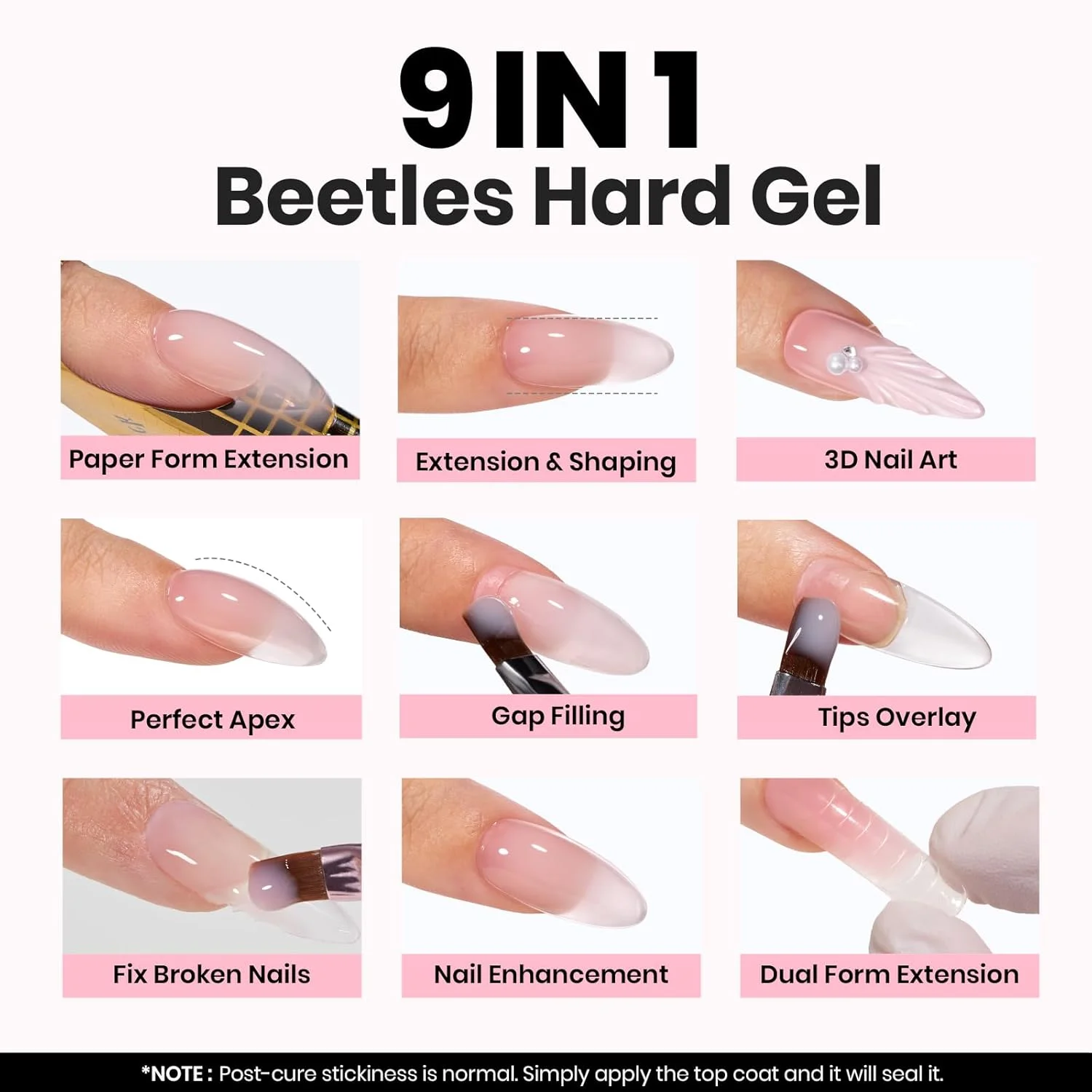 ژل بیلدر ناخن Beetles برای ناخن - کیت ژل ناخن بیلدر 10 در 1، 30 گرم * 3 رنگ، ژل سخت صورتی هلویی شفاف برای اکستنشن ناخن، ژل مجسمه سازی با بیس کت، تاپ کت، فرمر ناخن، قلم طراحی ناخن، هدیه مانیکوریست برای زنان ژل بیلدر ناخن Beetles برای ناخن - کیت ژل ناخن بیلدر 10 در 1، 30 گرم * 3 رنگ، ژل سخت صورتی هلویی شفاف برای اکستنشن ناخن، ژل مجسمه سازی با بیس کت، تاپ کت، فرمر ناخن، قلم طراحی ناخن، هدیه مانیکوریست برای زنان