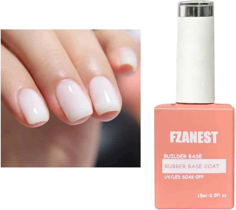 ژل بیس بیلدر FZANEST در بطری، رنگ سفید شیری، ژل بیس رابر برای ناخن، ژل تقویت کننده و اکستنشن ناخن، لاک ژل الاستیک رابر بیس کوت UV LED ژل بیس بیلدر FZANEST در بطری، رنگ سفید شیری، ژل بیس رابر برای ناخن، ژل تقویت کننده و اکستنشن ناخن، لاک ژل الاستیک رابر بیس کوت UV LED
