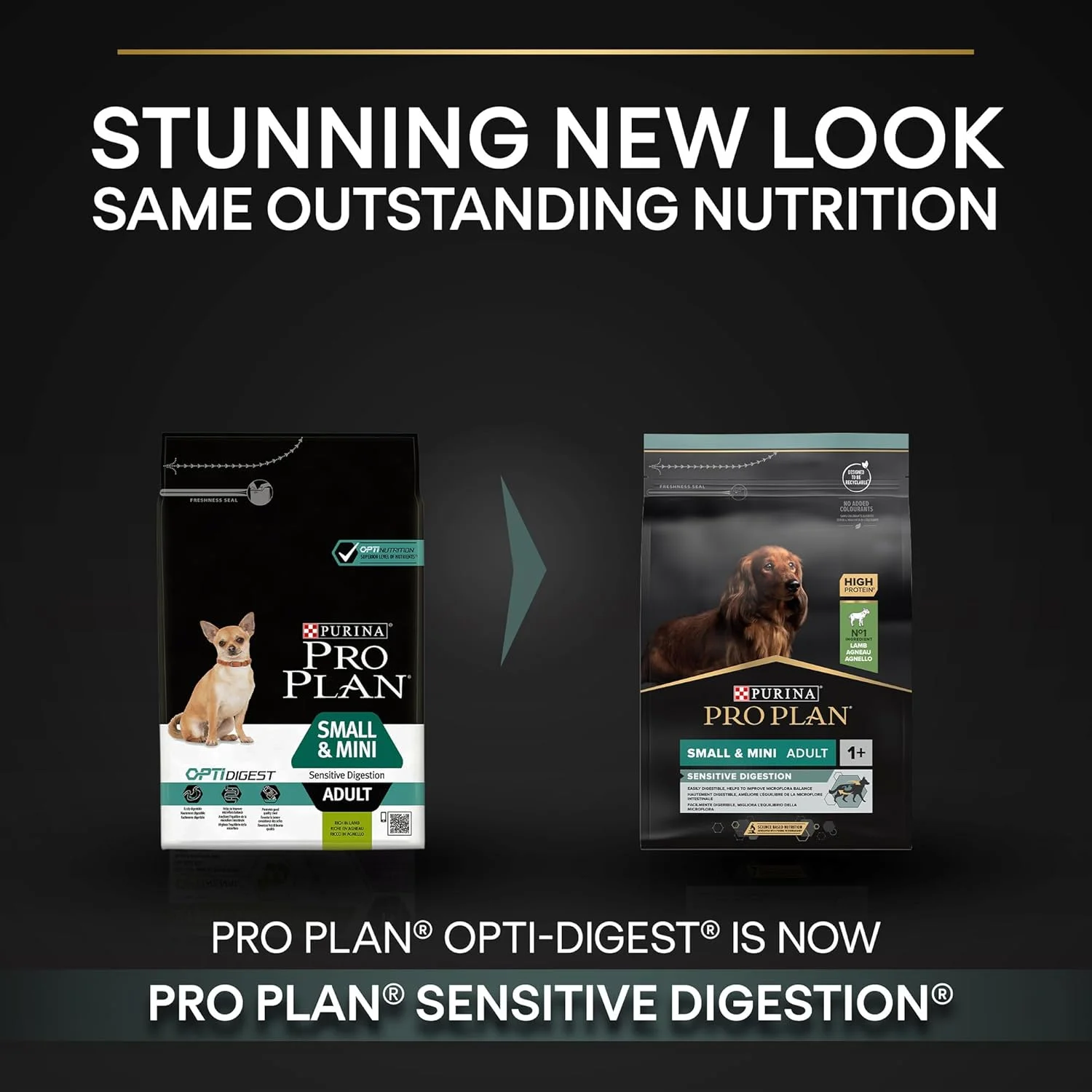 غذای خشک سگ بالغ نژاد کوچک و مینی با هضم حساس Purina Pro Plan، با طعم گوشت بره، 3 کیلوگرم