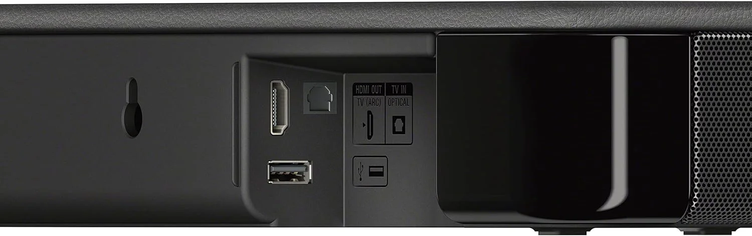 ساندبار 2.0 کاناله سونی مدل S100F با بلندگوی Bass Reflex، توییتر یکپارچه و بلوتوث (HTS100F)، نصب آسان، جمع و جور، مناسب برای استفاده در منزل و محل کار با صدای شفاف - مشکی ساندبار 2.0 کاناله سونی مدل S100F با بلندگوی Bass Reflex، توییتر یکپارچه و بلوتوث (HTS100F)، نصب آسان، جمع و جور، مناسب برای استفاده در منزل و محل کار با صدای شفاف - مشکی