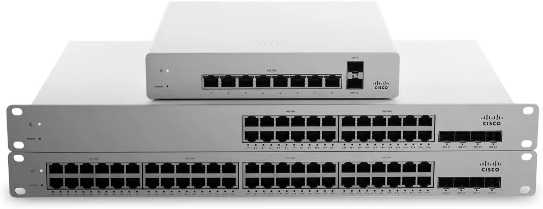 سوئیچ 8 پورت گیگابیتی PoE سری Cisco Meraki Cloud Managed MS220 - دارای 8 پورت 1GbE - مدل MS220-8P