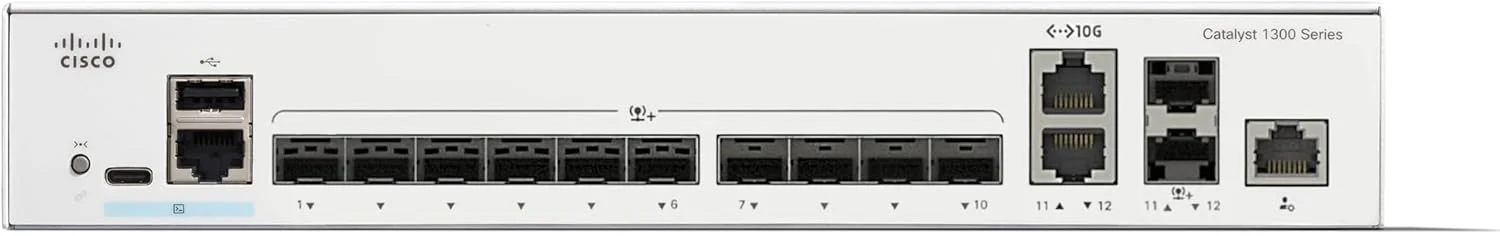 سوئیچ مدیریتی سیسکو کاتالیست 1300-12XS، دارای 10 پورت 10G SFP+، 2 پورت کمبو 10GE SFP+ (C1300-12XS) سوئیچ مدیریتی سیسکو کاتالیست 1300-12XS، دارای 10 پورت 10G SFP+، 2 پورت کمبو 10GE SFP+ (C1300-12XS)