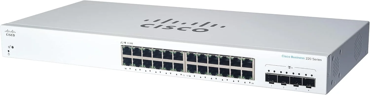 سوئیچ هوشمند سیسکو بیزینس CBS220-24T-4X | پورت 24 GE | 4x10G SFP+