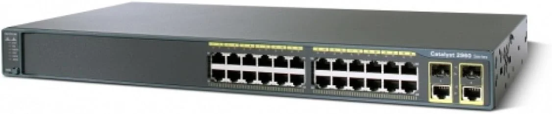 سوئیچ 24 پورت سیسکو مدل WS-C2960+24PC-S Catalyst Plus