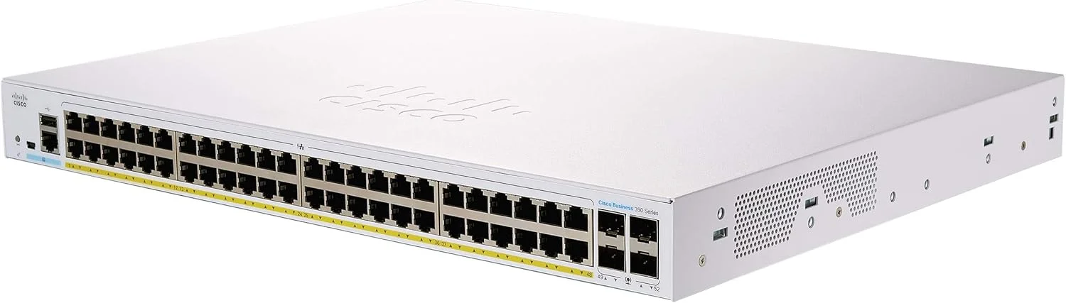 سوییچ مدیریتی سیسکو بیزینس CBS350-48P | پورت 48 GE | PoE | 4x1G SFP