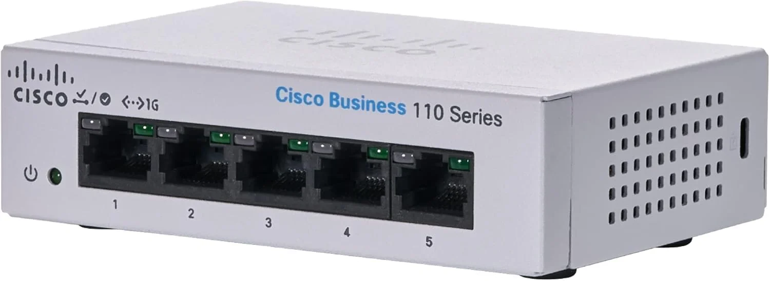 سوییچ غیر مدیریتی سیسکو بیزینس CBS110-5T-D | پورت 5GE | رومیزی | منبع تغذیه خارجی