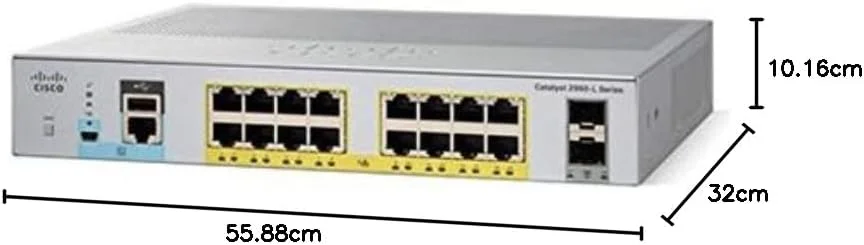 سوئیچ اترنت سیسکو کاتالیست WS-C2960L-16PS-LL