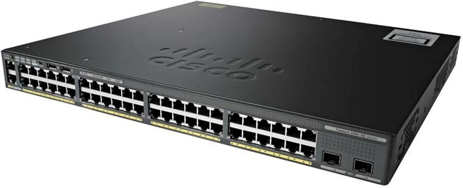 سوئیچ سیسکو WS-C2960X-48LPS-L با 48 پورت 10/100/1000 POE+ GE+4 SFP