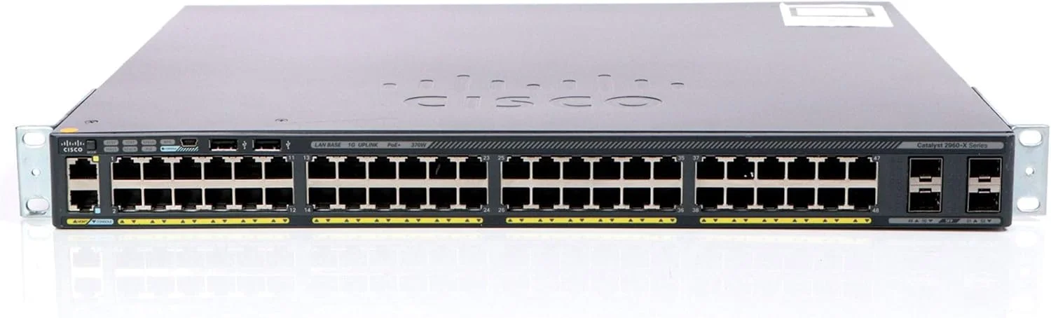 سوئیچ سیسکو WS-C2960X-48LPS-L با 48 پورت 10/100/1000 POE+ GE+4 SFP سوئیچ سیسکو WS-C2960X-48LPS-L با 48 پورت 10/100/1000 POE+ GE+4 SFP