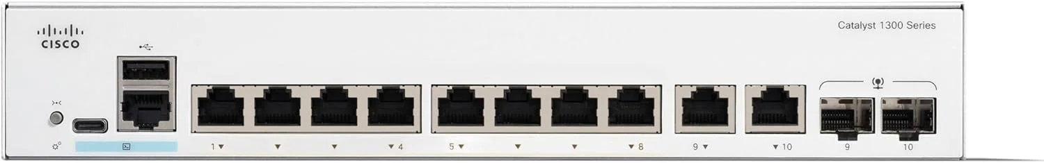 سوئیچ مدیریتی سیسکو Catalyst 1300-8T-E-2G، دارای 8 پورت GE، منبع تغذیه خارجی، 2 پورت کمبو 1GE (C1300-8T-E-2G) سوئیچ مدیریتی سیسکو Catalyst 1300-8T-E-2G، دارای 8 پورت GE، منبع تغذیه خارجی، 2 پورت کمبو 1GE (C1300-8T-E-2G)