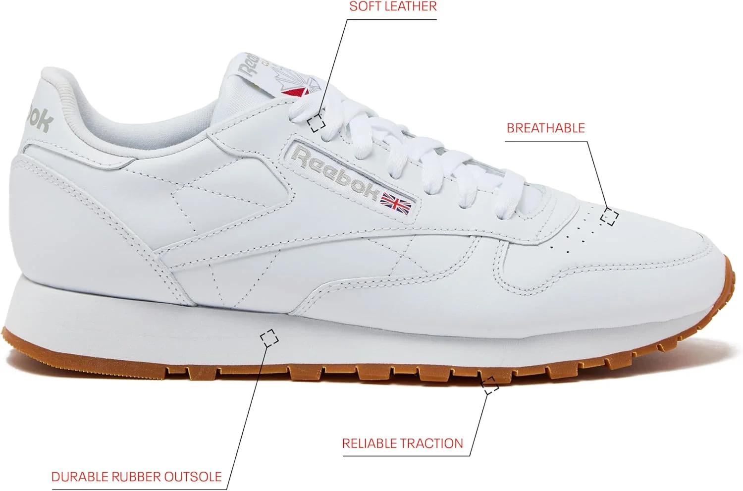 کفش ورزشی کلاسیک چرمی ریباک یونی‌سکس