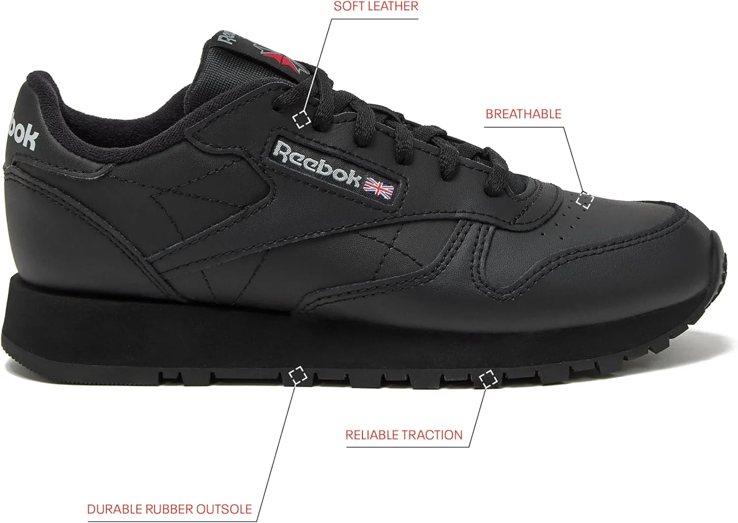 کفش پسرانه ریباک مدل Classic Leather