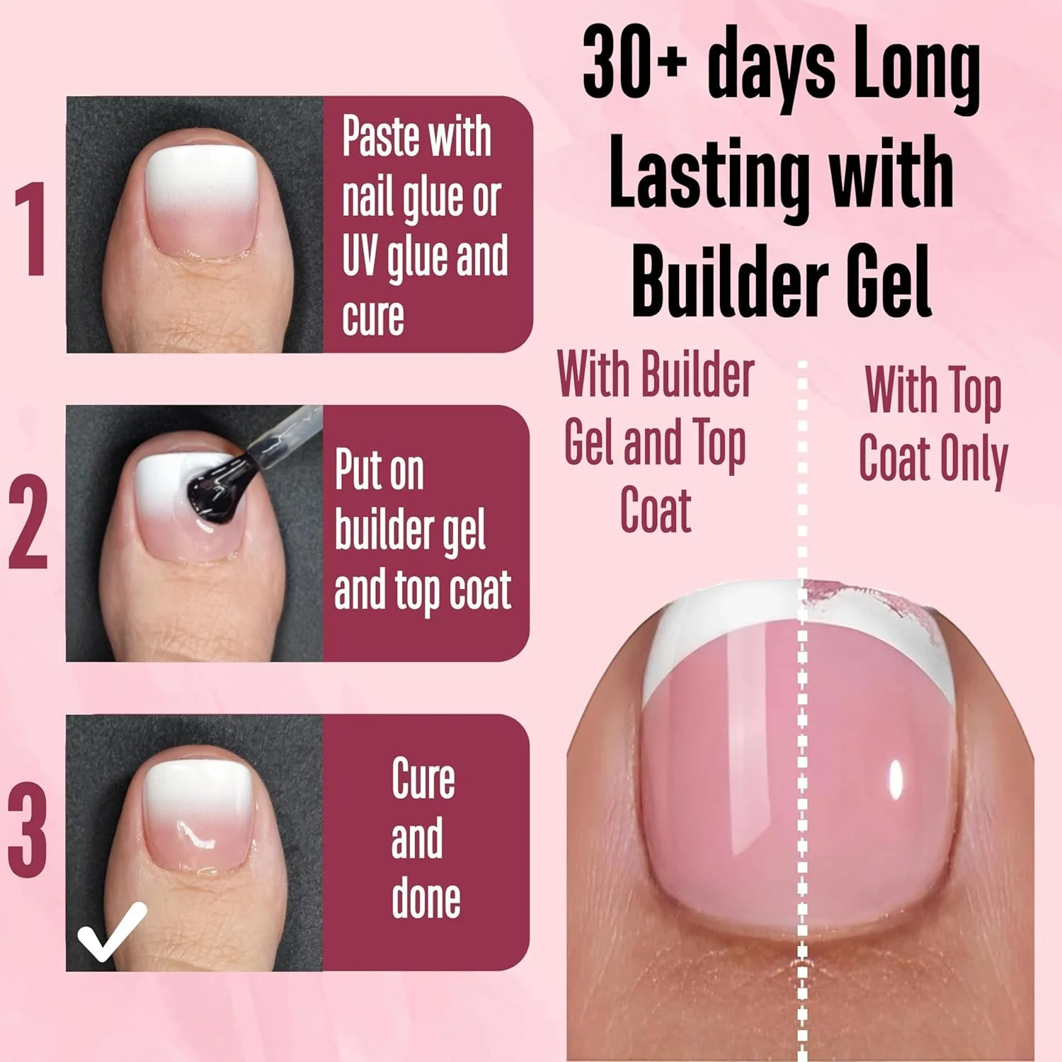 نوو اوو فرنچ تیپ آمبر ناخن انگشت پا، اکستنشن ناخن پا ژل نرم، آمبر بری مربعی گرد با پرایمر و بیس کت از قبل اعمال شده، ناخن های مصنوعی مات پوشش کامل برای DIY، 15 سایز 360 عدد نوو اوو فرنچ تیپ آمبر ناخن انگشت پا، اکستنشن ناخن پا ژل نرم، آمبر بری مربعی گرد با پرایمر و بیس کت از قبل اعمال شده، ناخن های مصنوعی مات پوشش کامل برای DIY، 15 سایز 360 عدد