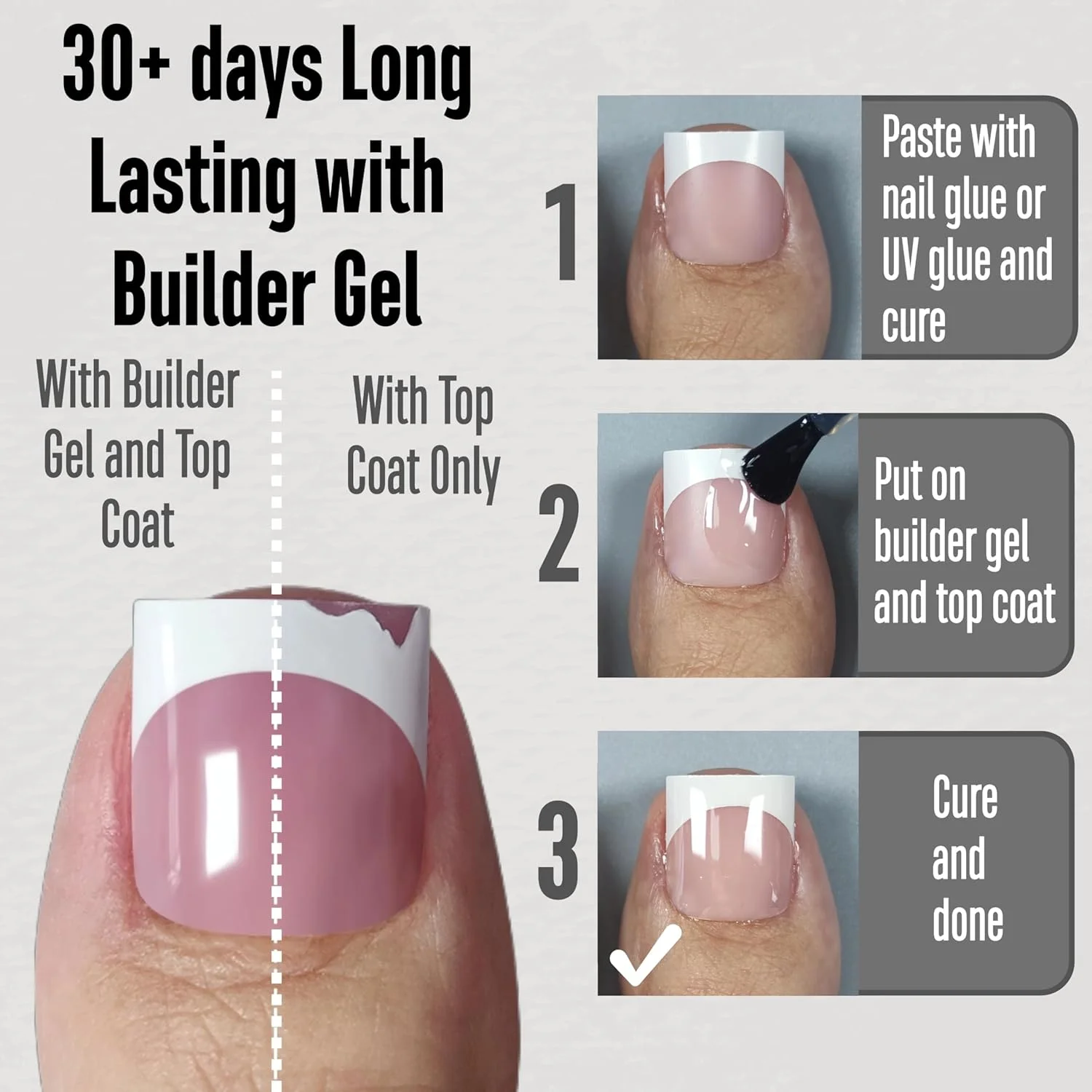 تیپ ناخن پا فرنچ MUTIOVO، ناخن مصنوعی ژلی نرم از پیش طراحی شده مربعی تیز، پرایمر و بیس کت از پیش اعمال شده صورتی پاستیلی، پوشش کامل اکریلیک برای DIY، ۱۵ سایز ۲۴۰ عدد تیپ ناخن پا فرنچ MUTIOVO، ناخن مصنوعی ژلی نرم از پیش طراحی شده مربعی تیز، پرایمر و بیس کت از پیش اعمال شده صورتی پاستیلی، پوشش کامل اکریلیک برای DIY، ۱۵ سایز ۲۴۰ عدد